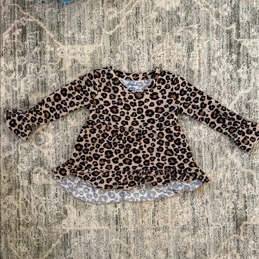Kidgets Brown Leopard Long Sleeve Tee